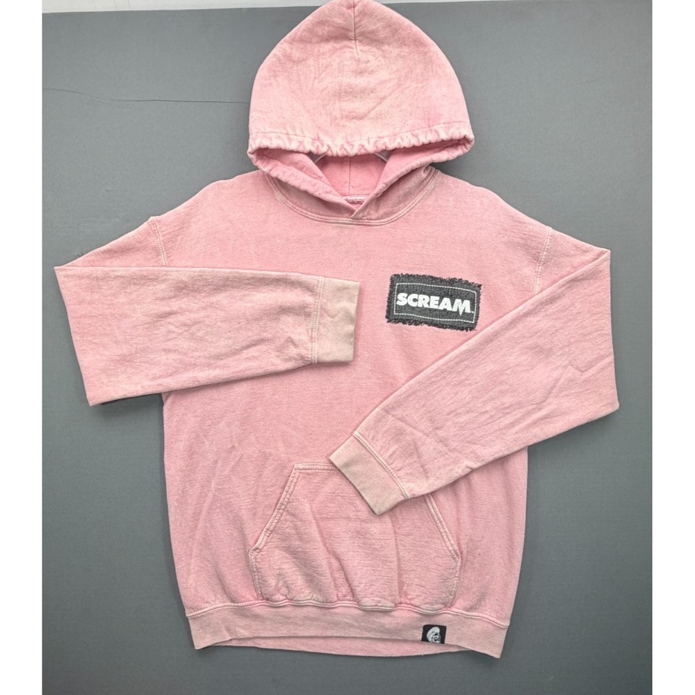 Scream Movie Hoodie Pink Mineral Wash Spencers Ripple Junction | Unisex Medium